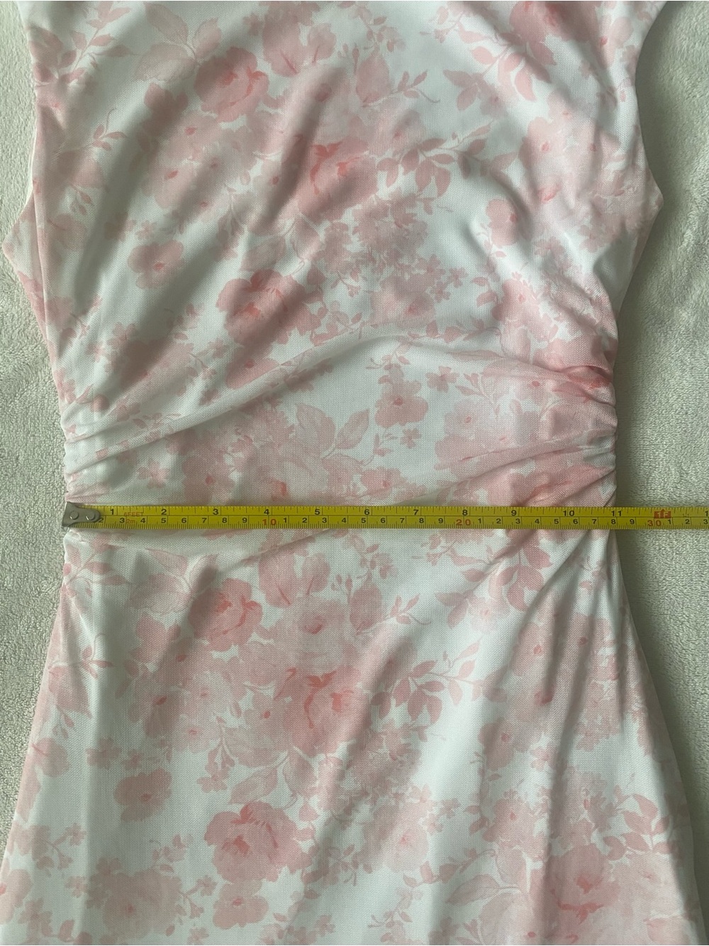 Altar’d State Samara Mesh Floral Maxi Dress Pink White Size S - Picture 11 of 12